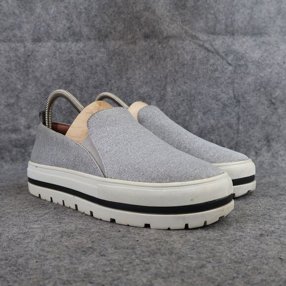 Halogen Shoes Womens 6 Sneakers Slip On Platform Fashion Casual Grey Lifestyle - Picture 1 of 12